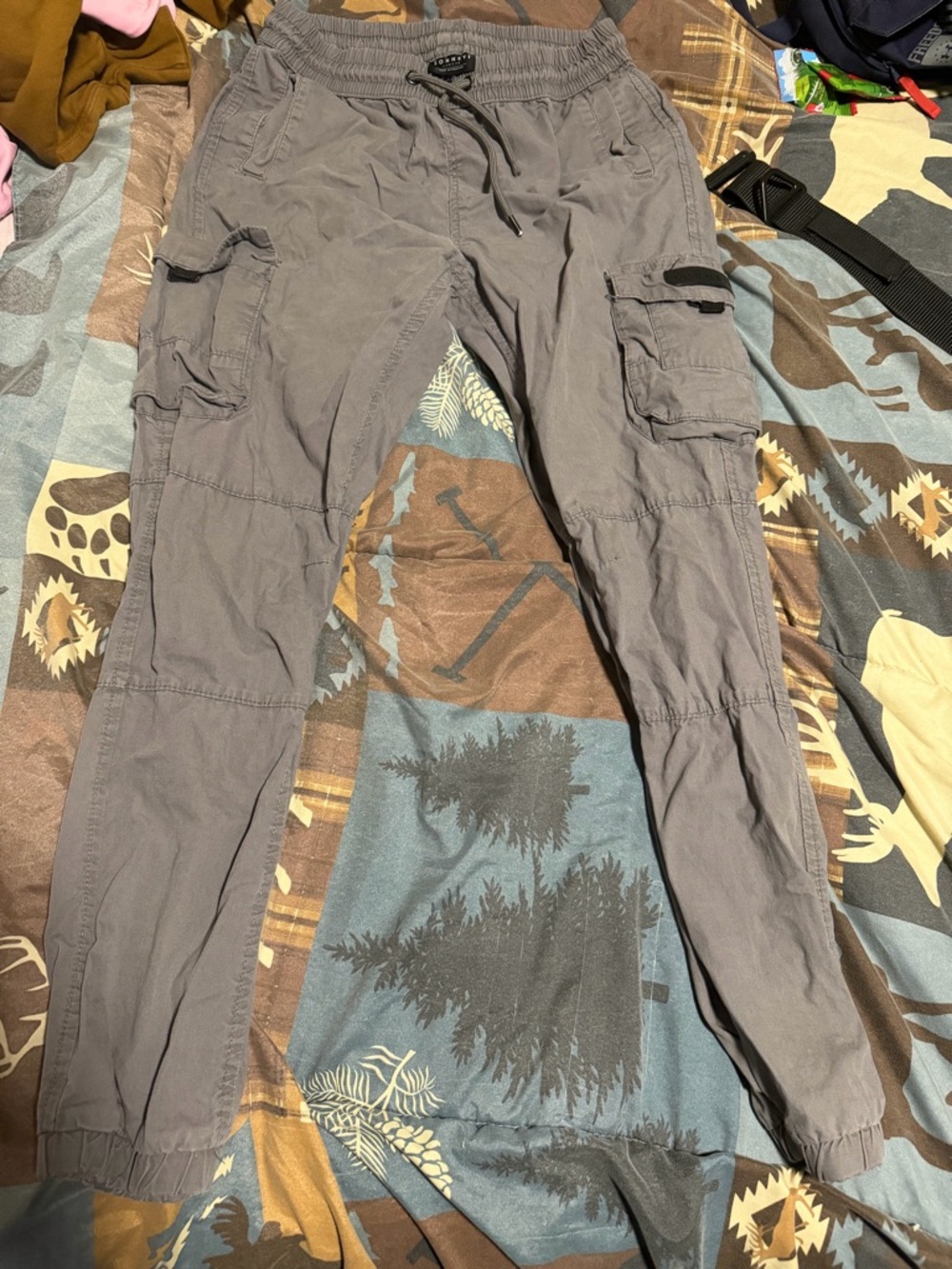 Men's Cargo Jogger Pants - Gray